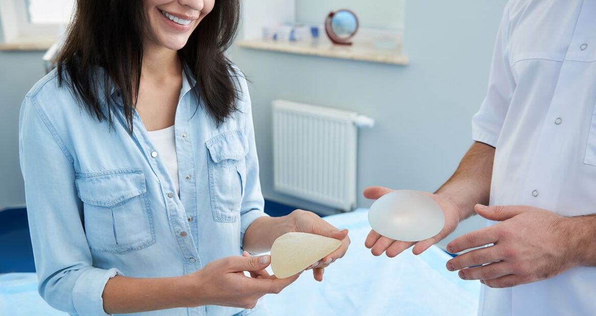 Choosing implants before mammoplasty for breast augmentation