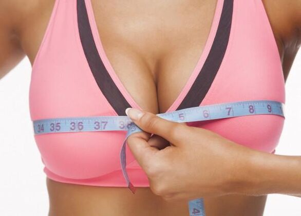 Female breasts after augmentation using different methods