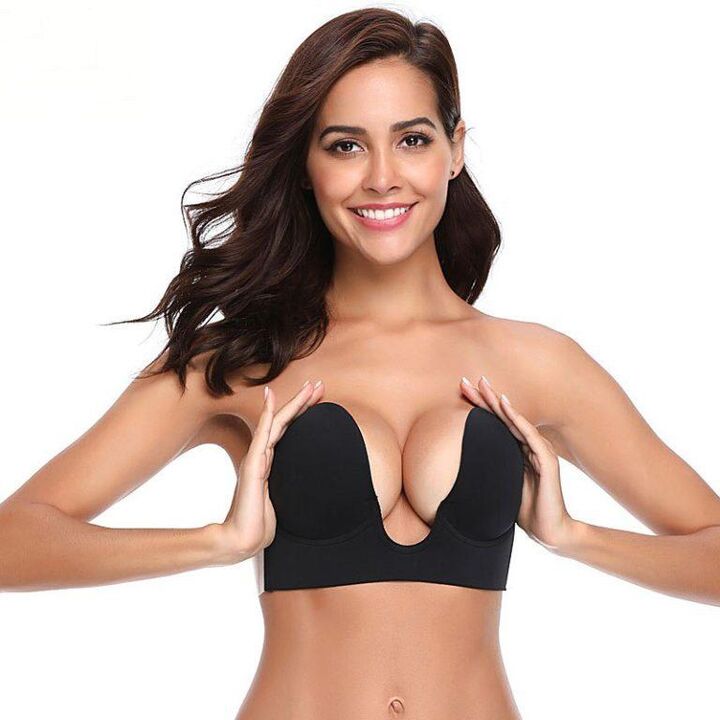 Special bra for visual breast enlargement